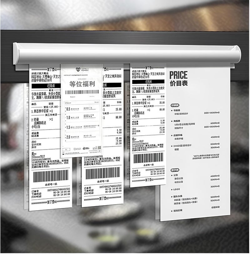 ArttGift 2 Pack Ticket Holders Receipt Holder for Restaurant, No Drill Restaurant Order Ticket Holders for Kitchen Office Walls Refrigerator Home Pubs Bars Cafes(23.6 Inch, Sliiver, 2p) - Image 4